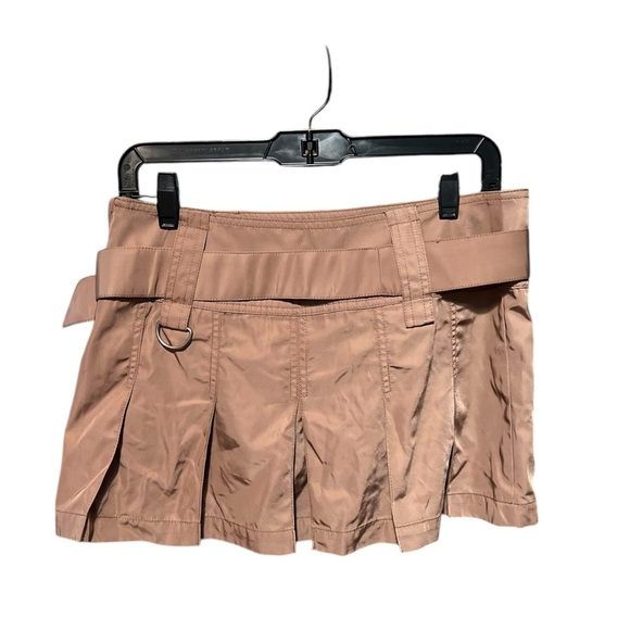H:ours Ariella Mini Skirt in Khaki Brown - Picture 4 of 6